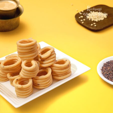 Onion Murukku traditional South Indian crispy snack from Kovilpatti Murukku Kadai